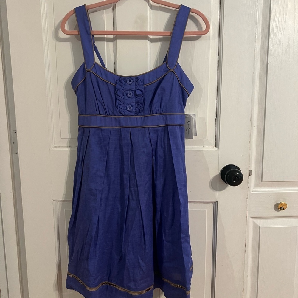NWT Jessica Simpson Dress M Flowy Feminine Spring Easter COTTON Boho Midi - Picture 2 of 10